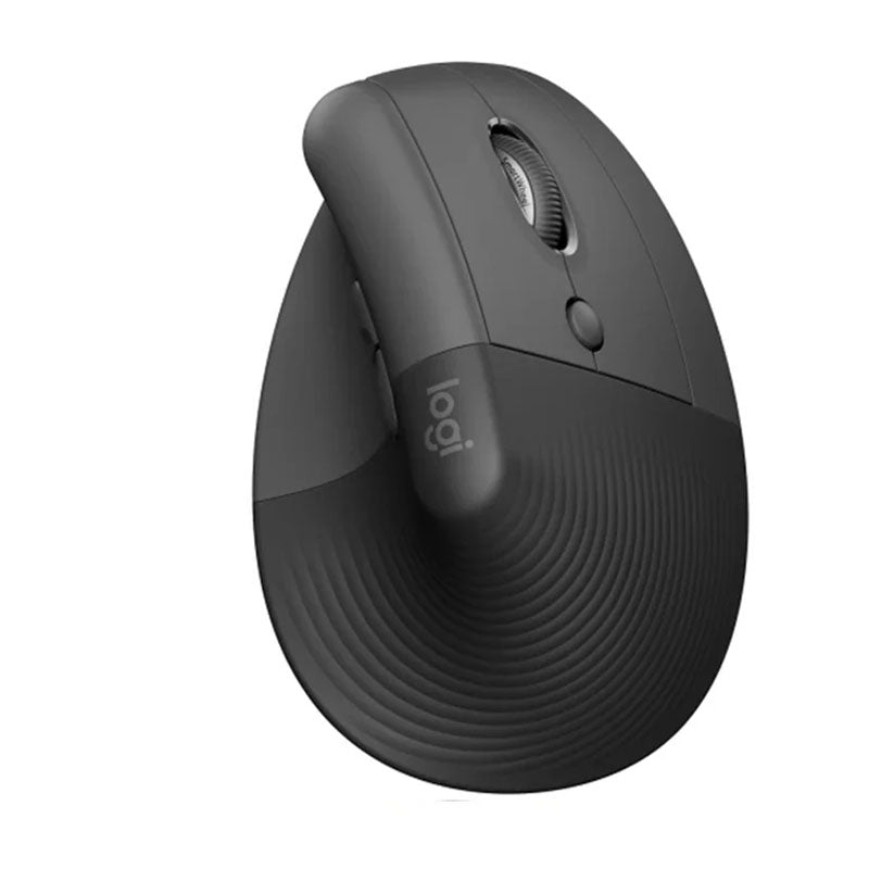 Logitech Lift Vertical Ergonomic W/L & BT Mouse - Graphite Logitech Lift Vertical Ergonomic W/L & BT Mouse - Graphite